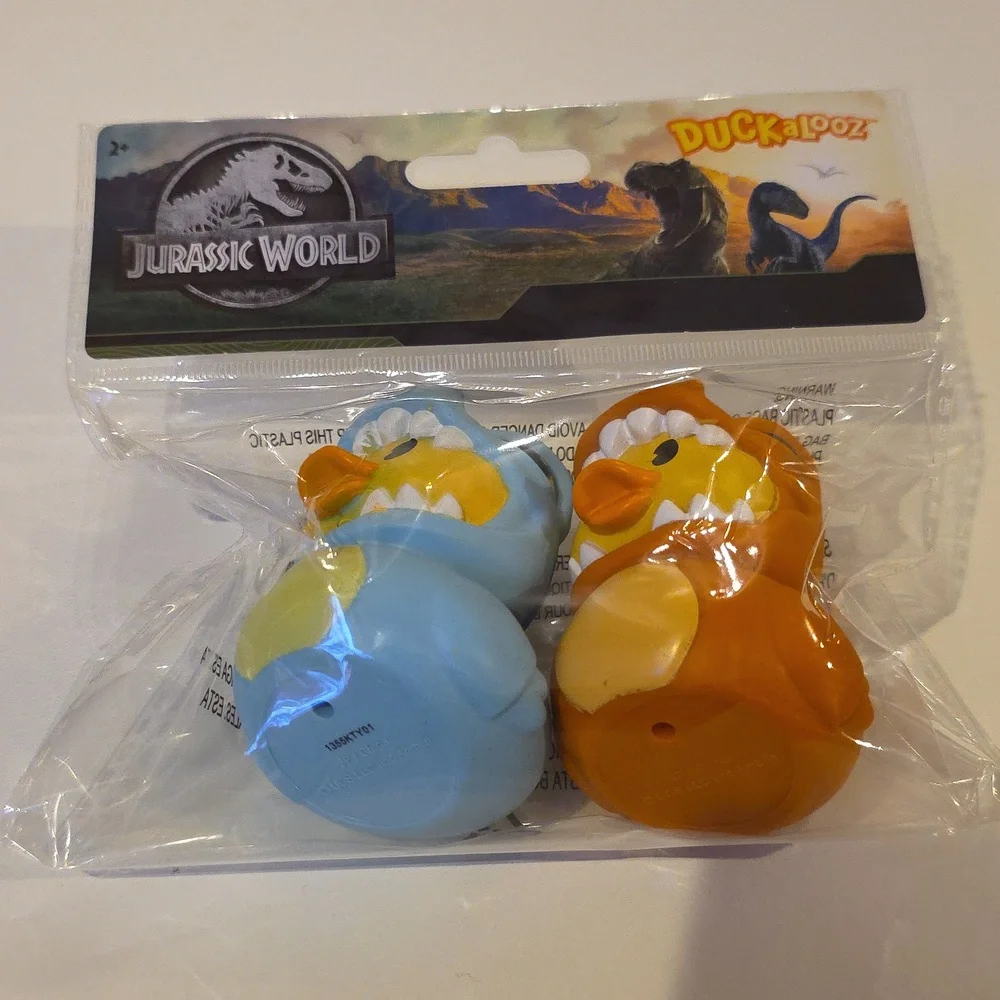 Rubber Ducks Jurassic World Dinosaur Duckalooz Blue and Orange